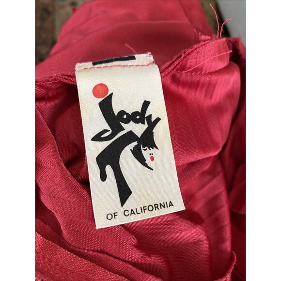 Vintage Jody T California Accordion Pleat Cami Midi Tank Cocktail Dress Disco S - Picture 8 of 13